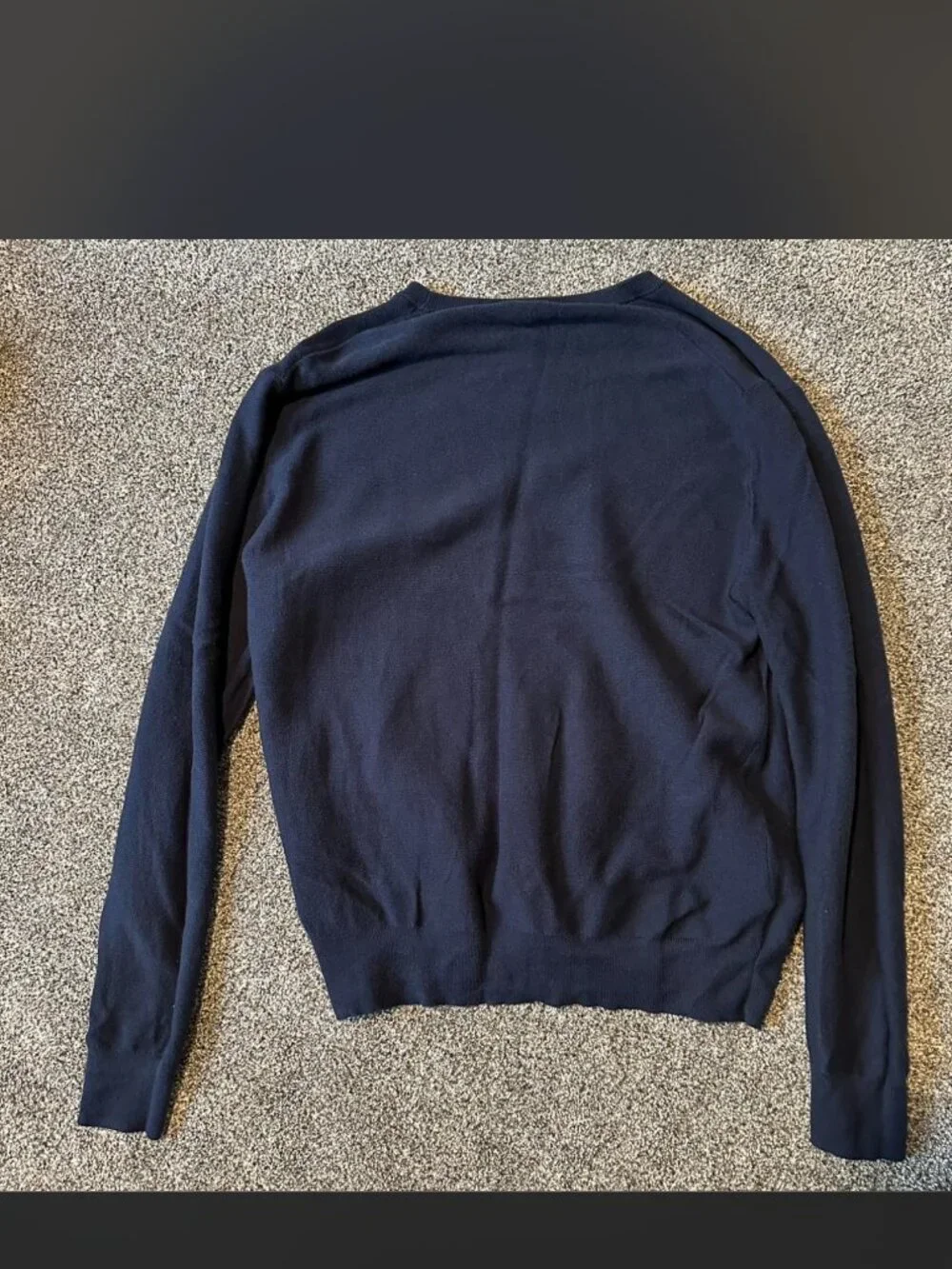 J.Crew Men's Navy and Black Jumper - M XL